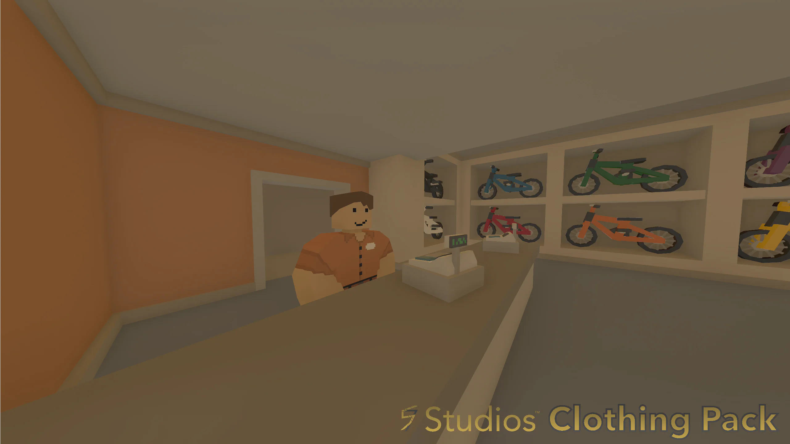 Clothing Pack release render: a clothes shop interior on the map